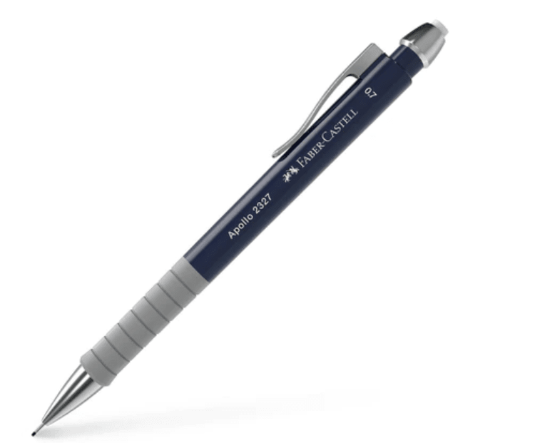 PORTAMINAS 0.7MM APOLLO 2327 AZUL OSCURO FABER-CASTELL1