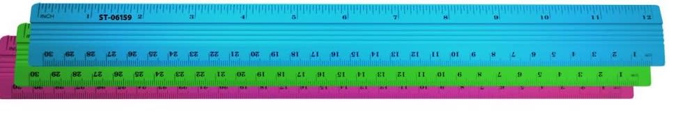 REGLA ALUMINIO 30 CM COLORES1