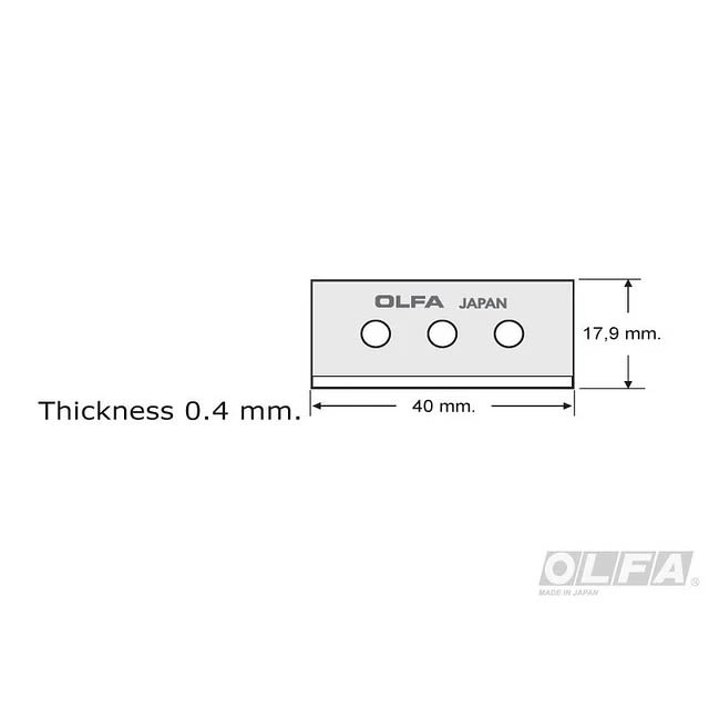 REPUESTO SKB-10/10B PARA CORTADOR SK-10 (10UN) OLFA2