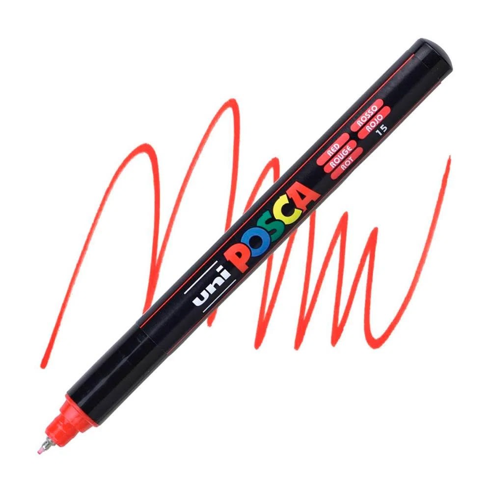 MARCADOR ACRÍLICO PC-1MR ROJO POSCA1
