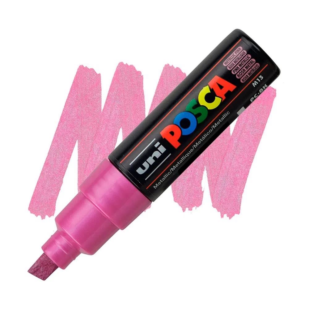 MARCADOR ACRÍLICO PC-8K ROSA METÁLICO POSCA1