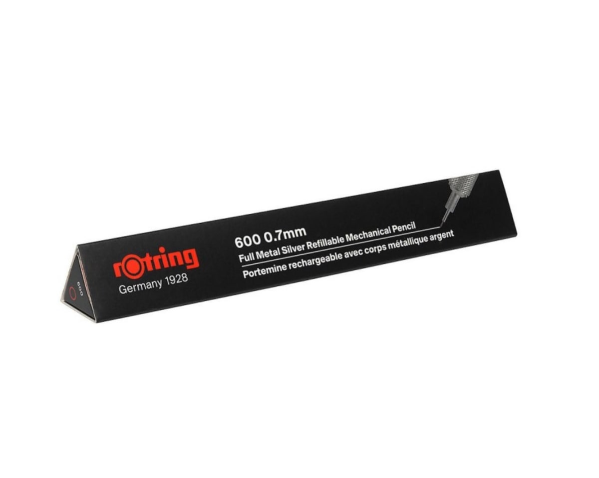 PORTAMINAS 0.7MM 600 METÁLICO PLATA ROTRING4