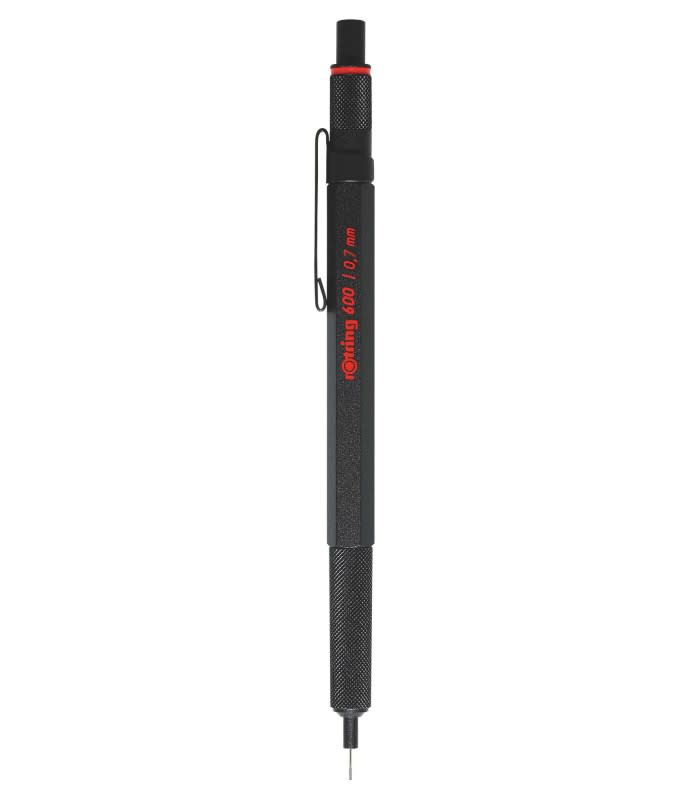 PORTAMINAS 0.7MM 600 METÁLICO NEGRO ROTRING1