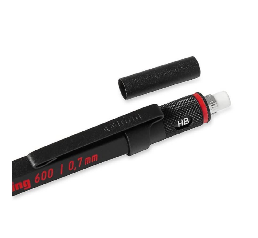 PORTAMINAS 0.7MM 600 METÁLICO NEGRO ROTRING3