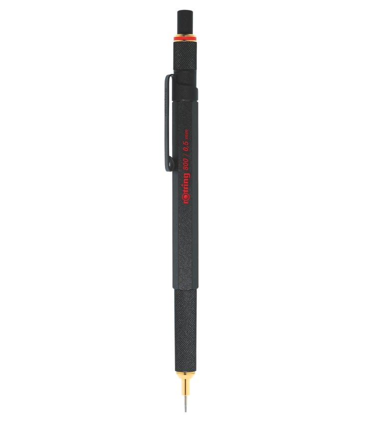 PORTAMINAS 0.5MM 800 METÁLICO NEGRO ROTRING1