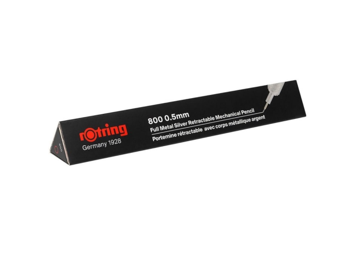 PORTAMINAS 0.5MM 800 METÁLICO PLATA ROTRING3