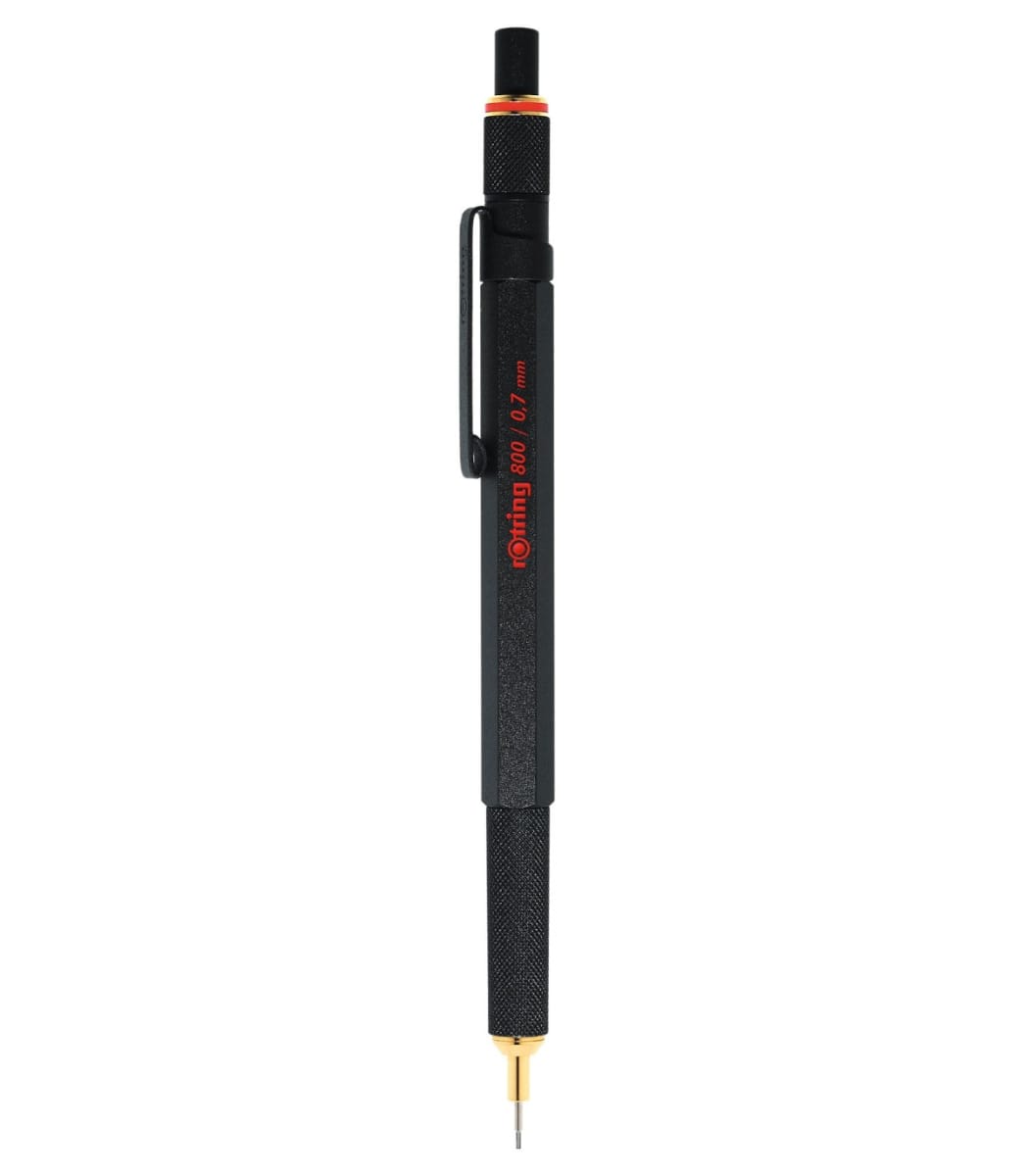 PORTAMINAS 0.7MM 800 NEGRO METÁLICO ROTRING1