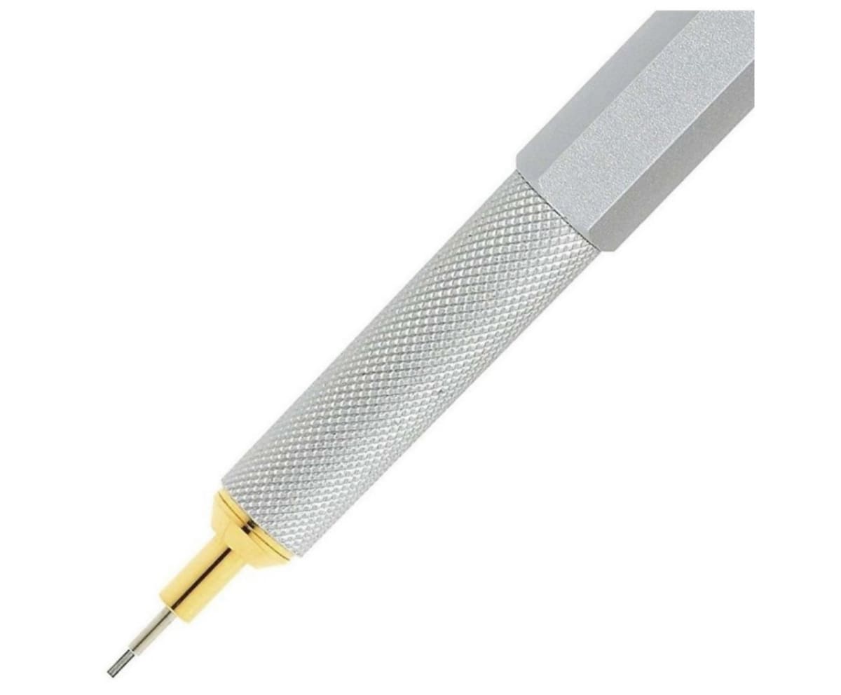 PORTAMINAS 0.7MM 800 METÁLICO PLATA ROTRING2