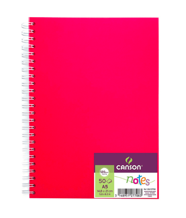 SKETCH BOOK NOTES 120G A5 50HJ ROSA CANSON1