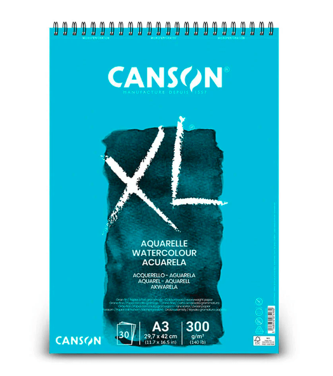 CROQUERA XL ACUARELA 300G A3 30HJ CANSON1