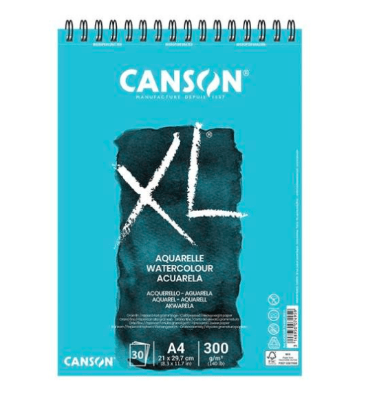 CROQUERA XL ACUARELA 300G A4 30HJ CANSON1
