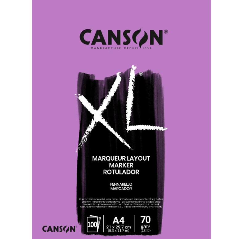 BLOCK XL MARKER 70G A4 100HJ CANSON1