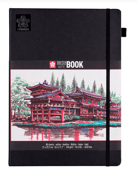 SKETCHBOOK PAPEL BLANCO CREMA 140G 21X30CM (A4) 80HJ SAKURA1