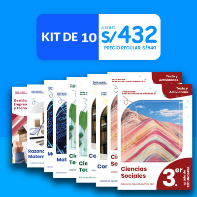 Kit Pamer - 3.° de secundaria (Modalidad Virtual)