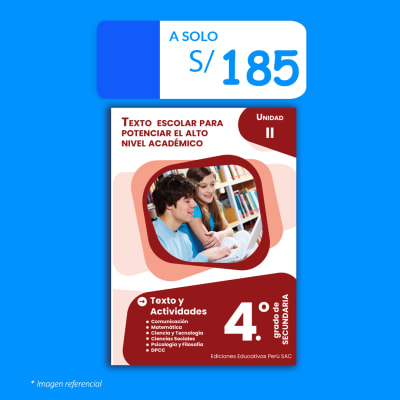 Libro PRE 4.° de secundaria - Unidad II