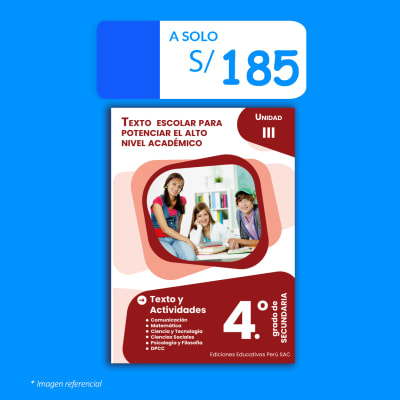 Libro PRE 4.° de secundaria - Unidad III