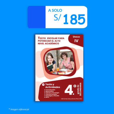 Libro PRE 4.° de secundaria - Unidad IV