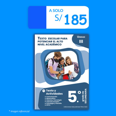 Libro PRE 5.° de secundaria - Unidad III