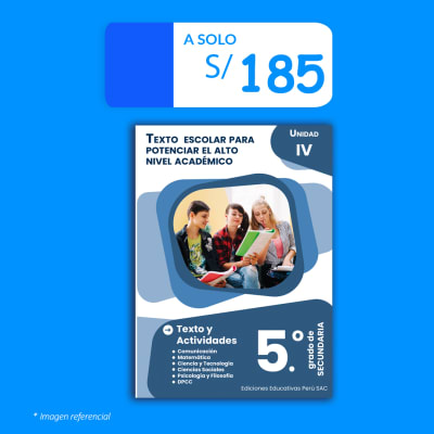 Libro PRE 5.° de secundaria - Unidad IV
