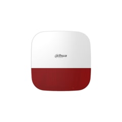 SIRENA INALAMBRICA EXTERIOR DAHUA 433MHZ ROJO IP65 Marca: DAHUA Modelo- P/N: DHI-ARA13-W2 R