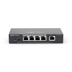 SWITCH 5P TOT 4 PUERTOS POE 54W CAPA 2 MAX 16 VLAN PREVENCIÓN LOOP ADM CLOUD RG-ES205GC-P