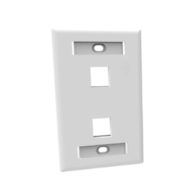 DN FACEPLATE PLANO 2P BLANCO 4X21