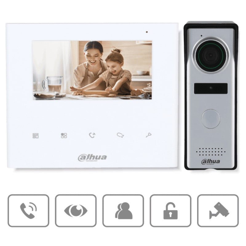 KIT VIDEO PORTERO ANALOGO MONITOR 4.3 EXTERIOR IP66  Modelo- P/N: KTA041