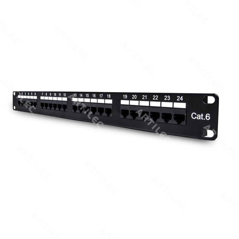 BDN PATCH PANEL CARGADO CAT6 24P 1U1