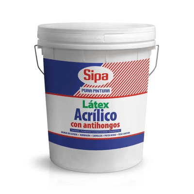 Latex acrilico antihongo blanco 4gl. Sipa