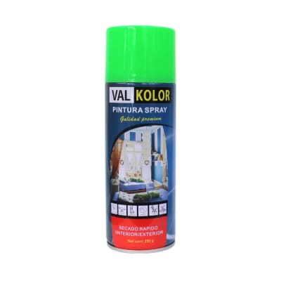 Pintura spray verde 235gr. Val Kolor2