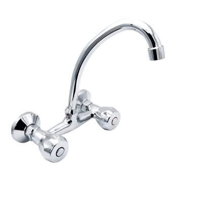 Combinación lavaplatos al muro 6'' Aurora