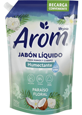 Jabon liquido paraiso flotal 750ml Arom1