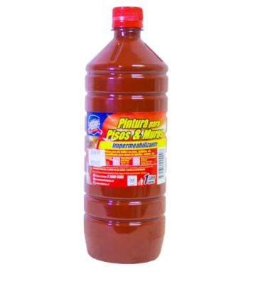 Pintura para piso y muro rojo 1 litro