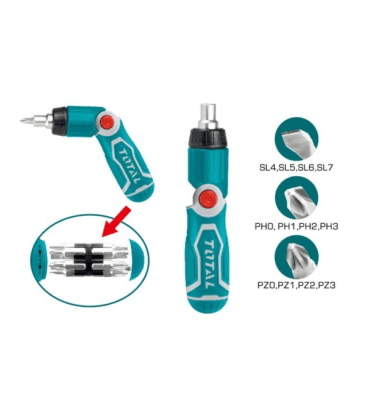 Juego de destornilladores 13 en 1 Total
