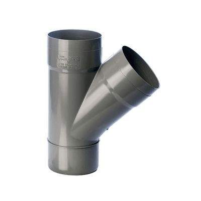 Vee PVC sanitario 40x40mm gris