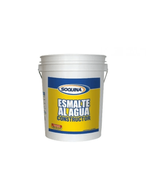 Esmalte al agua blanco Constructor 4gl. Soquina