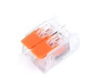 Terminal conexion rapida naranja p/2 cables  1 pieza1