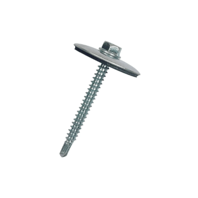 Tornillo autoperforante hexag. polyc/metal 12x1 1/2'' 1 unidad (tornillo 74)1