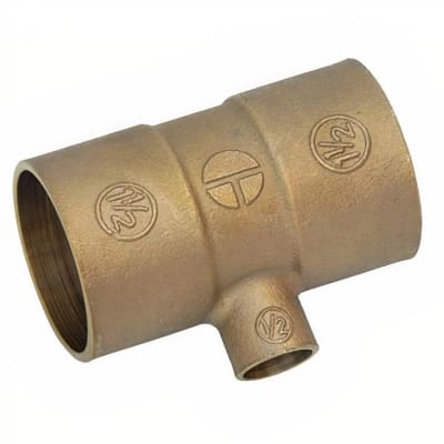 Tee bronce 1/2'' x 1/2'' x 3/8'' SO