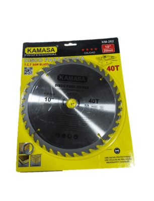 Disco de sierra 10'' (250mm) 40 dientes corte madera1