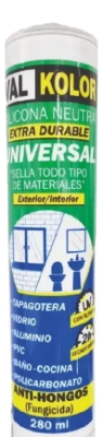 Silicona neutra universal transparente 280ml Val Kolor