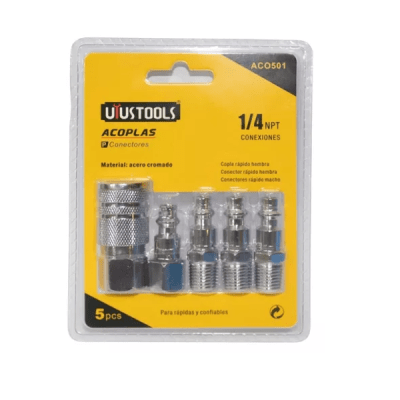Set acoples compresor 1/4 5 pzas Uyustools1