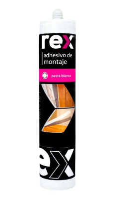 Adhesivo de montaje blanco 300ml Rex1