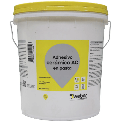 Adhesivo ceramico muro flexible 15 kg.