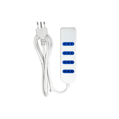 Alargador 4 tomas sin interruptor 3m blanco Stanford1