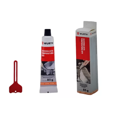 Silicona alta temperatura negro 85grs. Wurth (automotriz)1