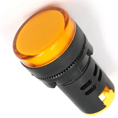 Luz piloto amarillo 22mm 220V