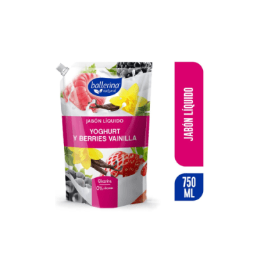 Jabon liquido Yoghurt berries vainilla 750ml Ballerina1