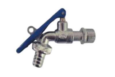 Llave de jardin 1/2'' mango azul c/portacandado