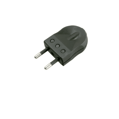 Enchufe macho volante 2P 2 posiciones negro Imec